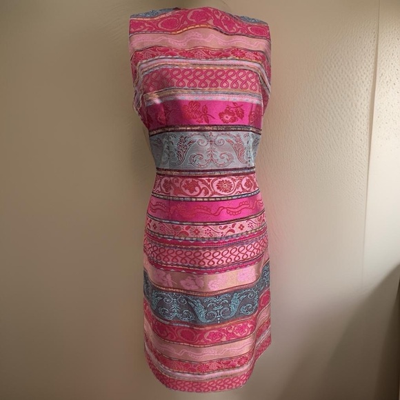 Chetta B, multicolor, sleeveless, kneel length, size 8, great condition - Picture 5 of 16